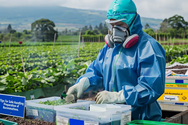 Consejos para una segura manipulacion y preparacion de fumigantes