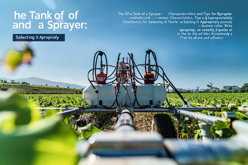 El tanque de una fumigadora Caracteristicas y consejos de seleccion