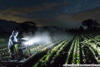 Iluminacion Adecuada para Trabajos de Fumigacion Nocturnos